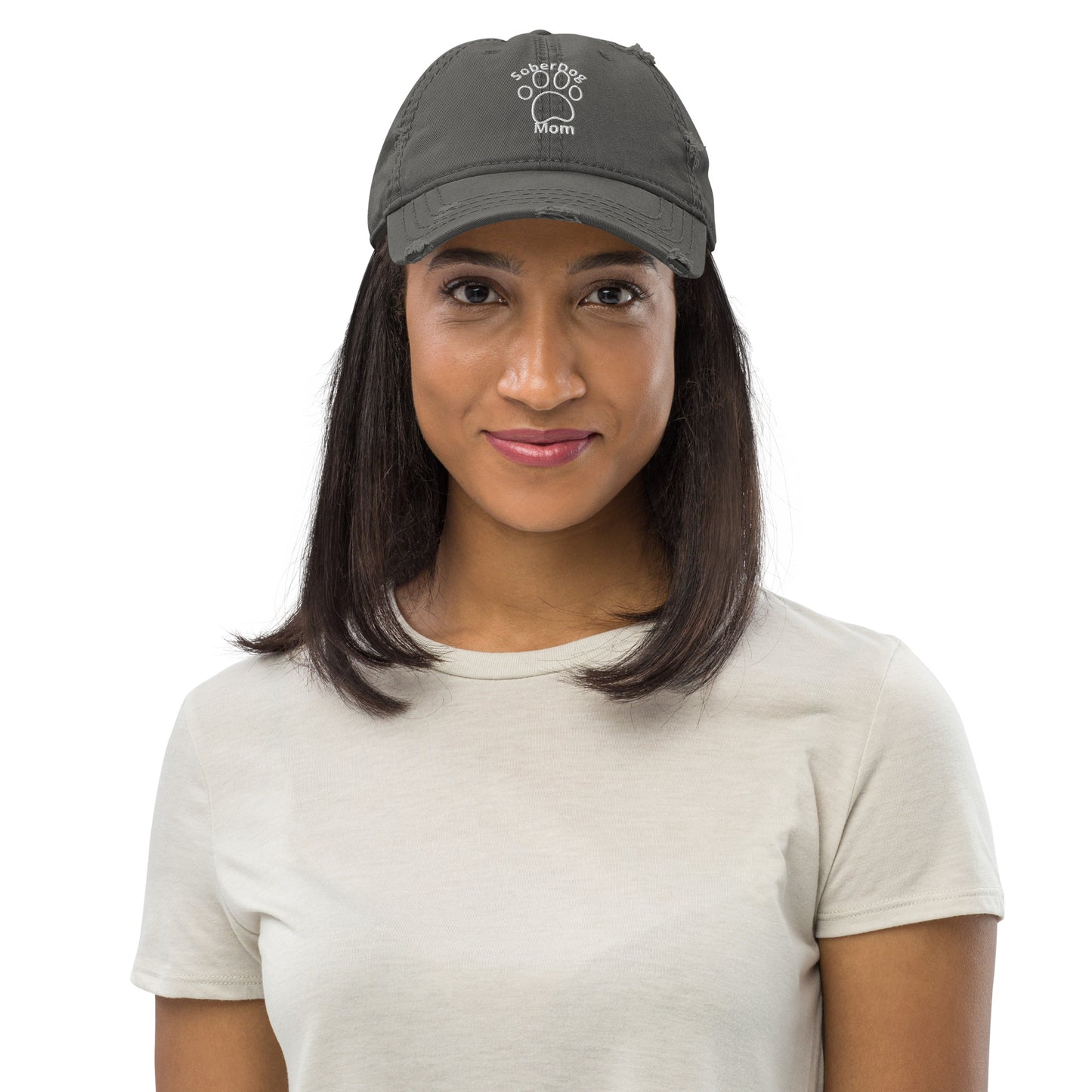 Sober Dog Mom-Stay Dry™ Distressed Mom Hat