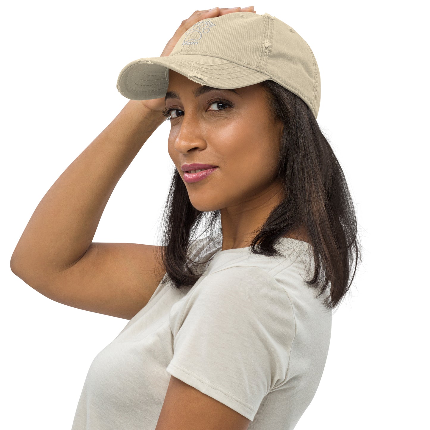 Sober Dog Mom-Stay Dry™ Distressed Mom Hat