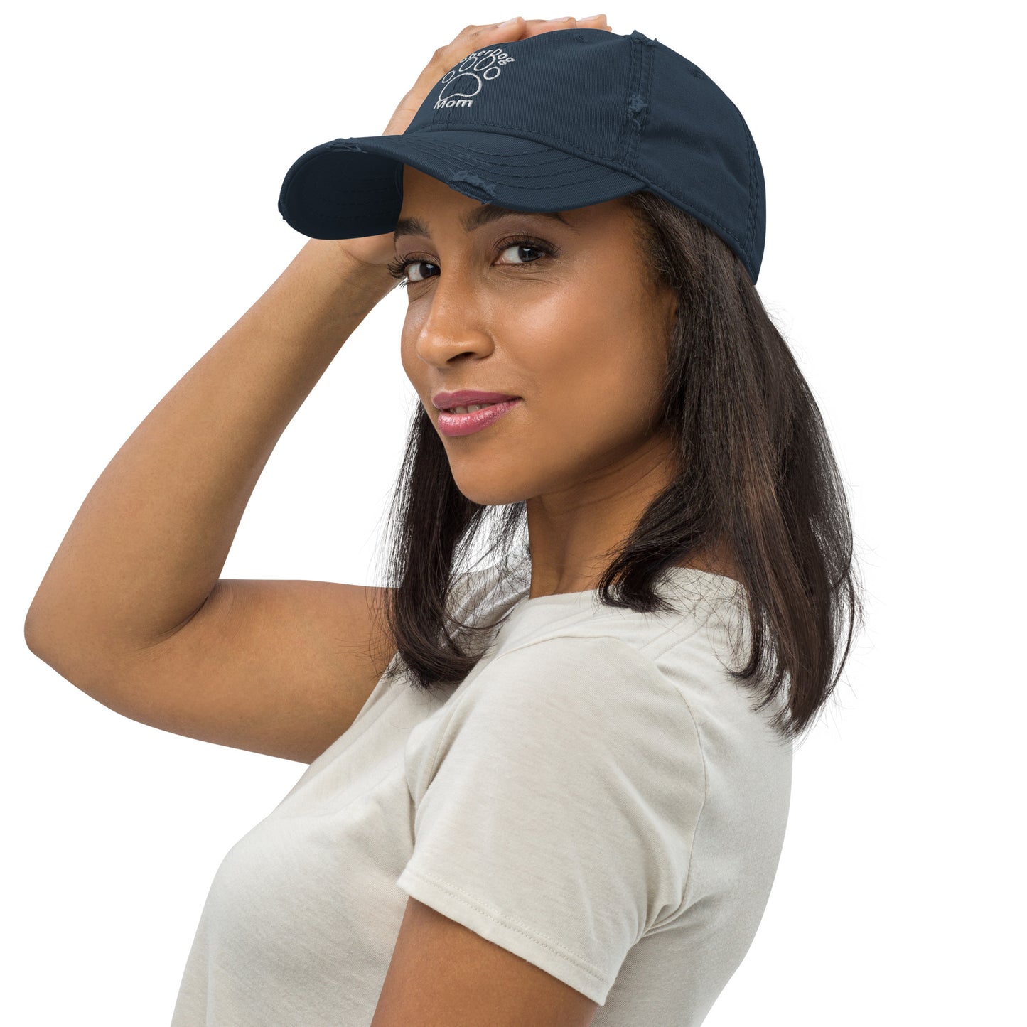 Sober Dog Mom-Stay Dry™ Distressed Mom Hat